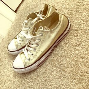 Gold Metallic Converses